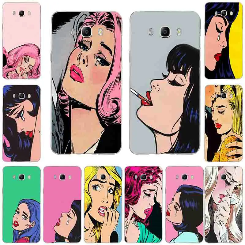 

Cry Control Halsey Pop Art For Coque Samsung Galaxy A3 A5 A7 J2 J3 J4 J5 J6 J7 J8 2016 2017 2018 Cover Soft TPU Silicone Cover