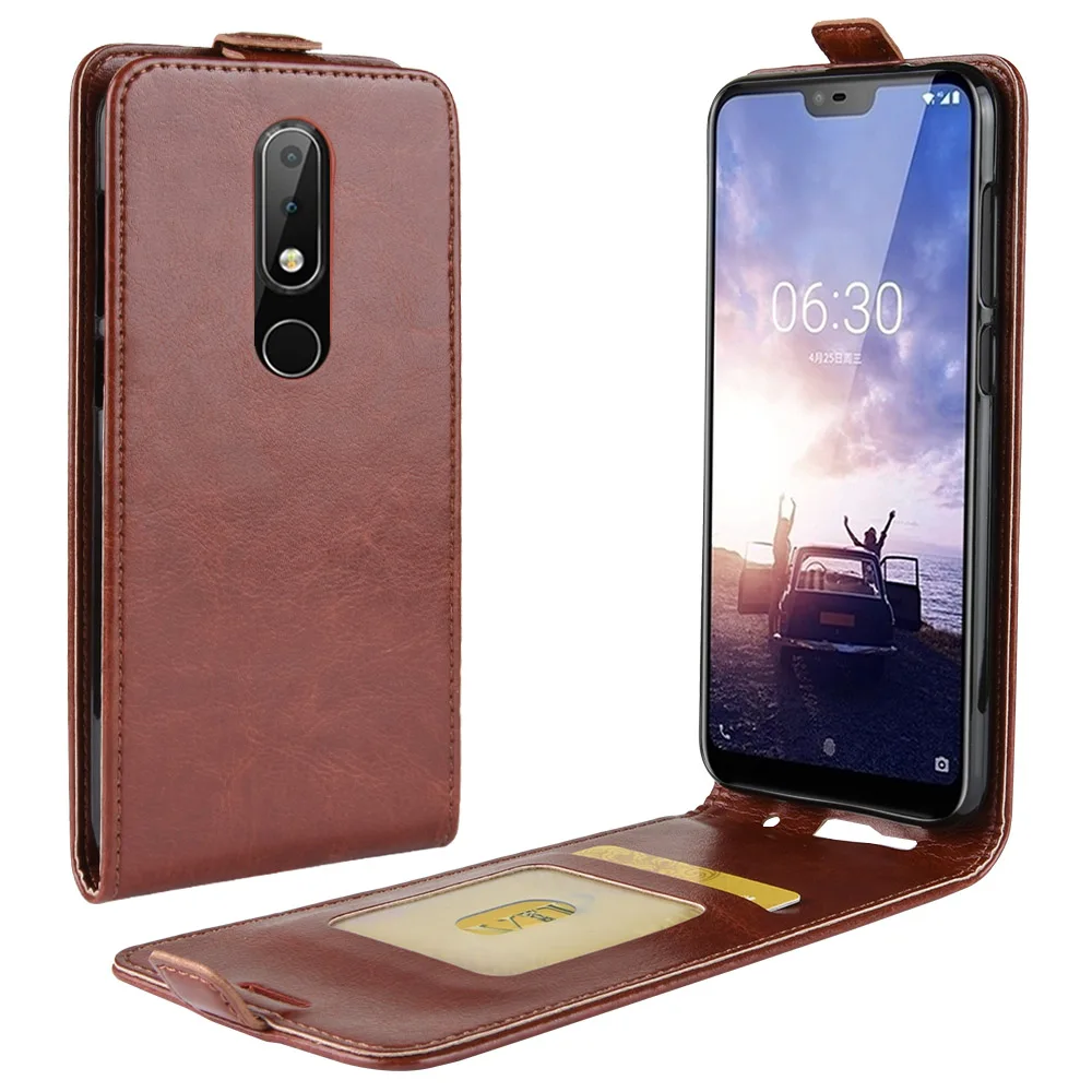 

Phone Case For Nokia X6 6.1 Plus Flip PU Leather Back Cover Case For Nokia 6.1plus Nokia6.1 Plus Wallet Phone Coque Funda Case