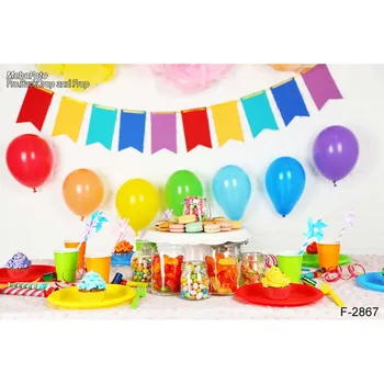 

Birthday party Baby Shower Photography Background For Studio Photo Vinyl Photographic Backdrops cloth F-2867