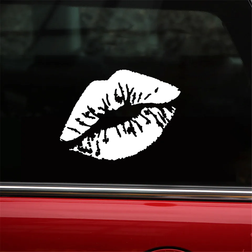 Kiss Marks Vinyl Car Stickers Decals Window Decoration Motorcycle Accessories Car styling Car Creative Fashion sticker 107 (4)