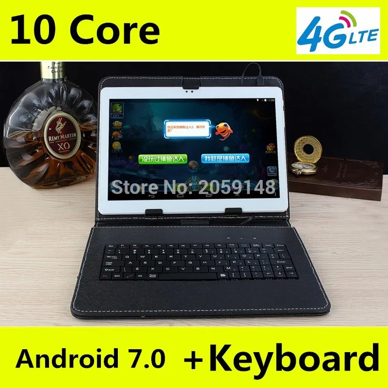 11,11 est DHL Бесплатная 10 дюймов Tablet PC 4 г LTE Дека Core 4 ГБ Оперативная память 128 ГБ Встроенная память Android 7,0 ips gps WCDMA 3g/4 г Tablet 10,1 "+ подарки