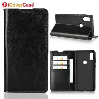 

Luxury Genuine Leather Flip Cover Cases For Xiaomi Mi Mix 2s Mix2s Case Coque Wallet Protector Fundas Mobile Phone Hoesjes Etui