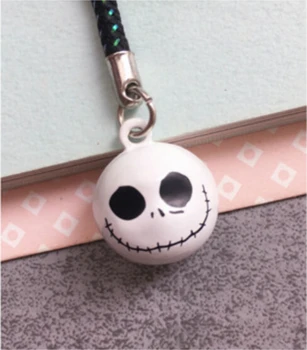 

New 50 pcs Nightmare Before Christmas Lovely Jingle Bells,Christmas Decoration,Cartoon Lanyard Accessories Bell key Chains H--45