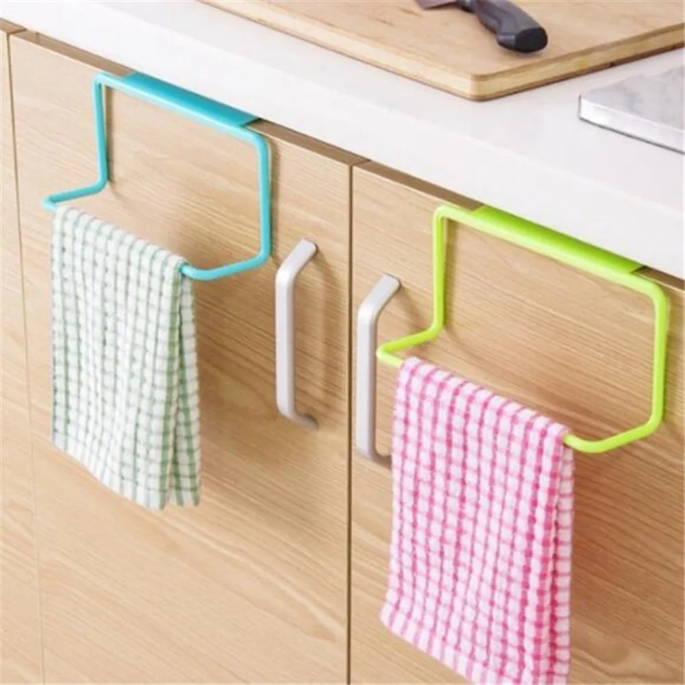 

Towel Rack Bar Hanging Holder Rail Organizer Bathroom Cabinet Cupboard Hanger Kitchen Accessories Storage Rack Holder