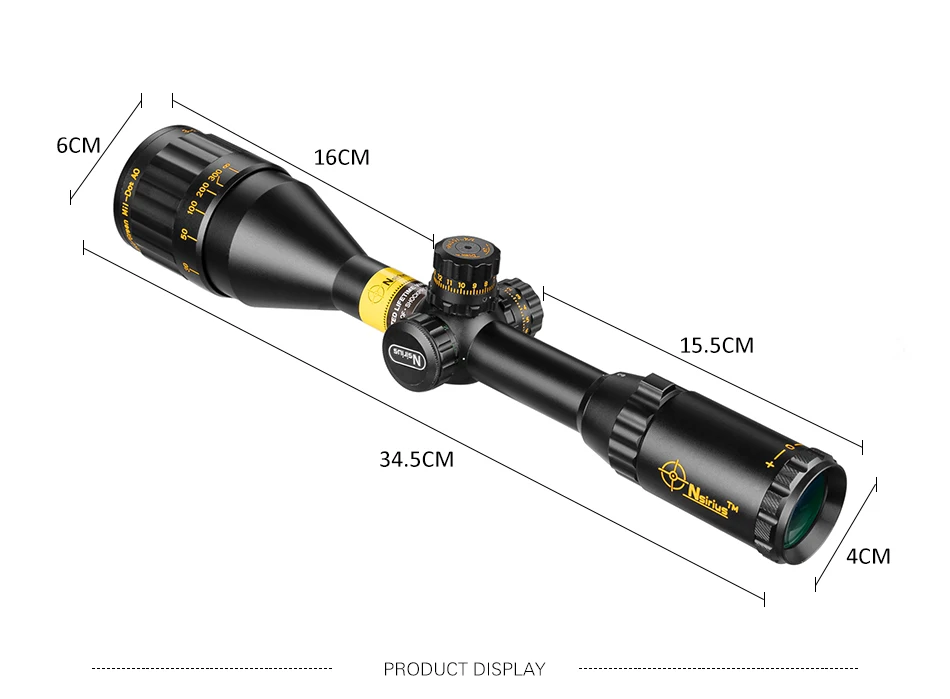 NSIRIUS 3-9X50 AOE Золотой тактический прицел оптический прицел красный зеленый Crosshair llluminate охотничий прицел