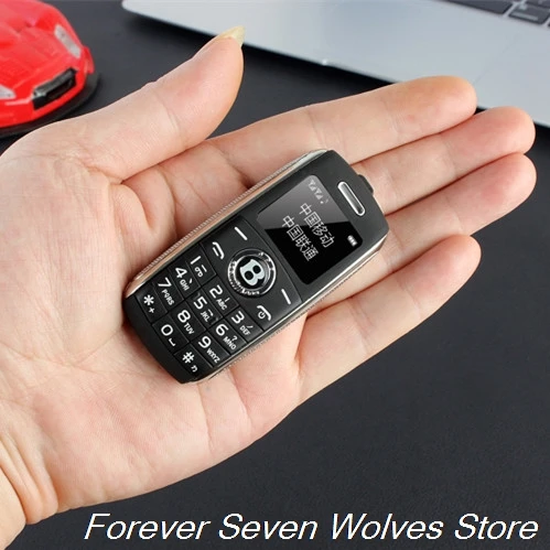 Cute Mini Car Key Model Phone Dual Sim Card Magic Voice Bluetooth Dialer MP3 One Key Recording Mobile Cellphone Russian Keyboard 1