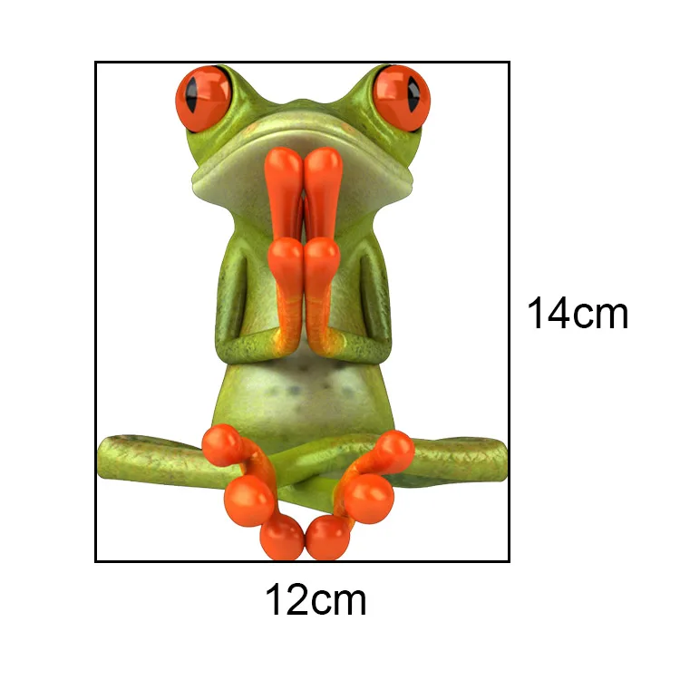 3D забавная лягушка туалет наклейка Модная Современная Настенная Наклейка Современная зеленая лягушка Наклейка на стену s Девушки Виниловая наклейка для туалета домашний декор