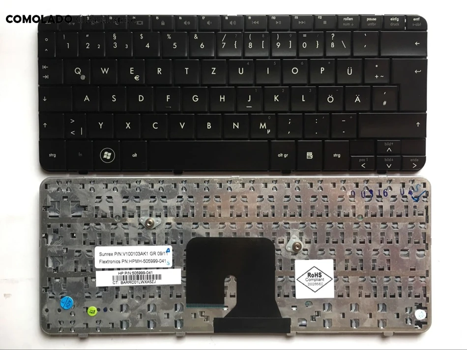 GR Germany keyboard for HP DV2 DV2-1100 DV2-1000 DV2-1200 Black laptop keyboard GR Layout