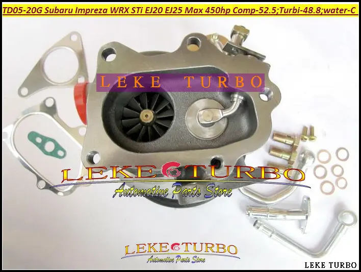 TD05 20G TD05-20G TD05-20G-8 Turbo Turbocharger For SUBARU Impreza WRX STI Turbine Engine EJ20 EJ25 MAX HP 450HP 5 bolts (1)