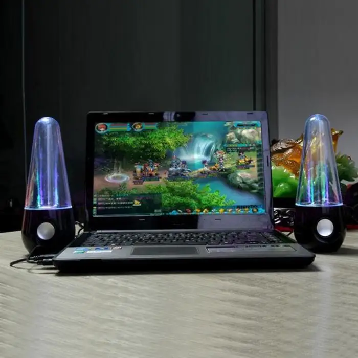 Портативный беспроводной танцевальный водный динамик светодиодный светильник Фонтан Динамик домашние вечерние GDeals