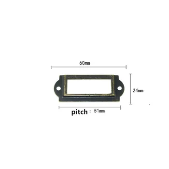 Furniture Metal Handle Drawer Cabinet Knob and Handle Kitchen Cupboard Label Cards Tag Card6024mm2pcs