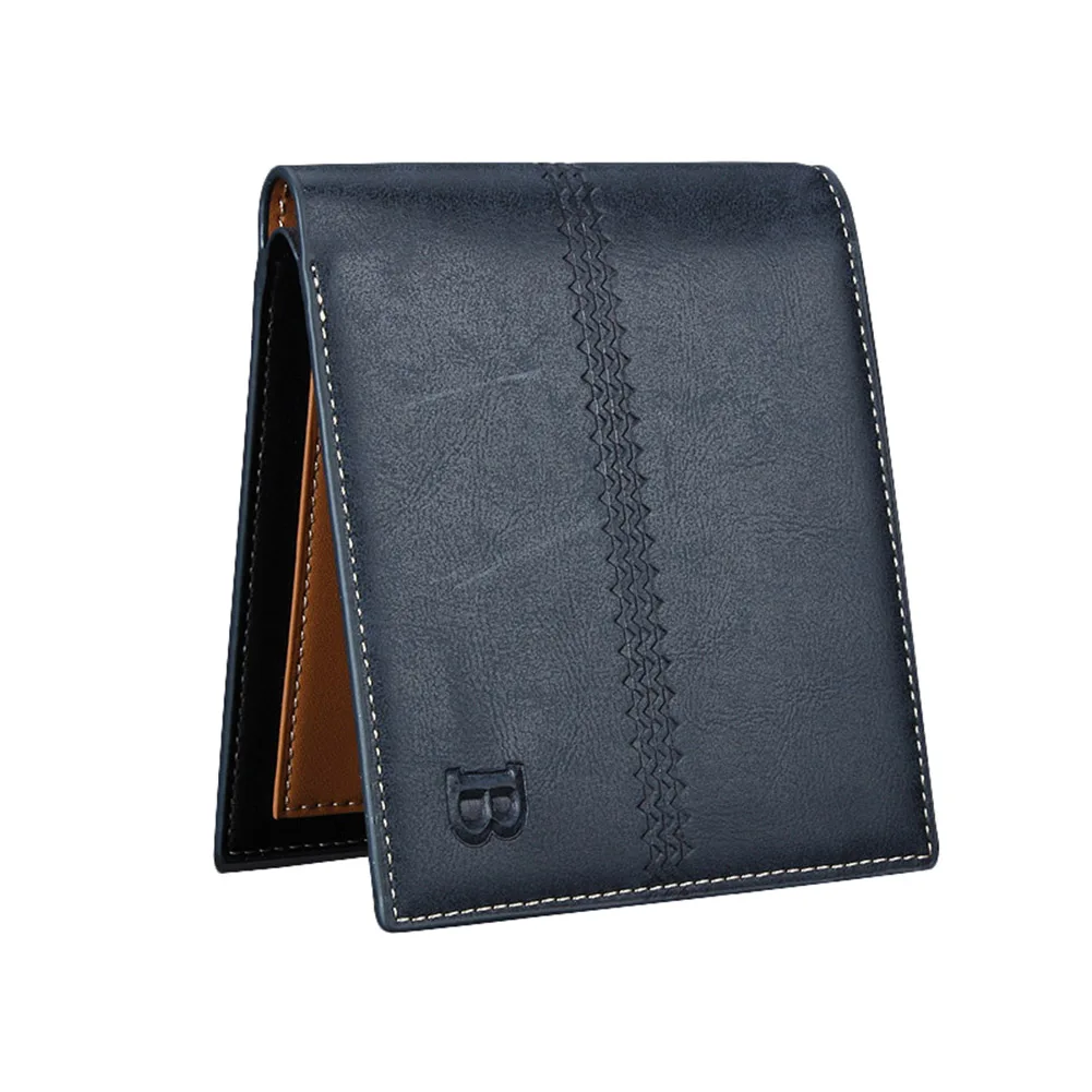 

Fashion Men PU Leather Wallet Short Slim Purse Useful Money Credit Card Dollar Holder Popular Purse