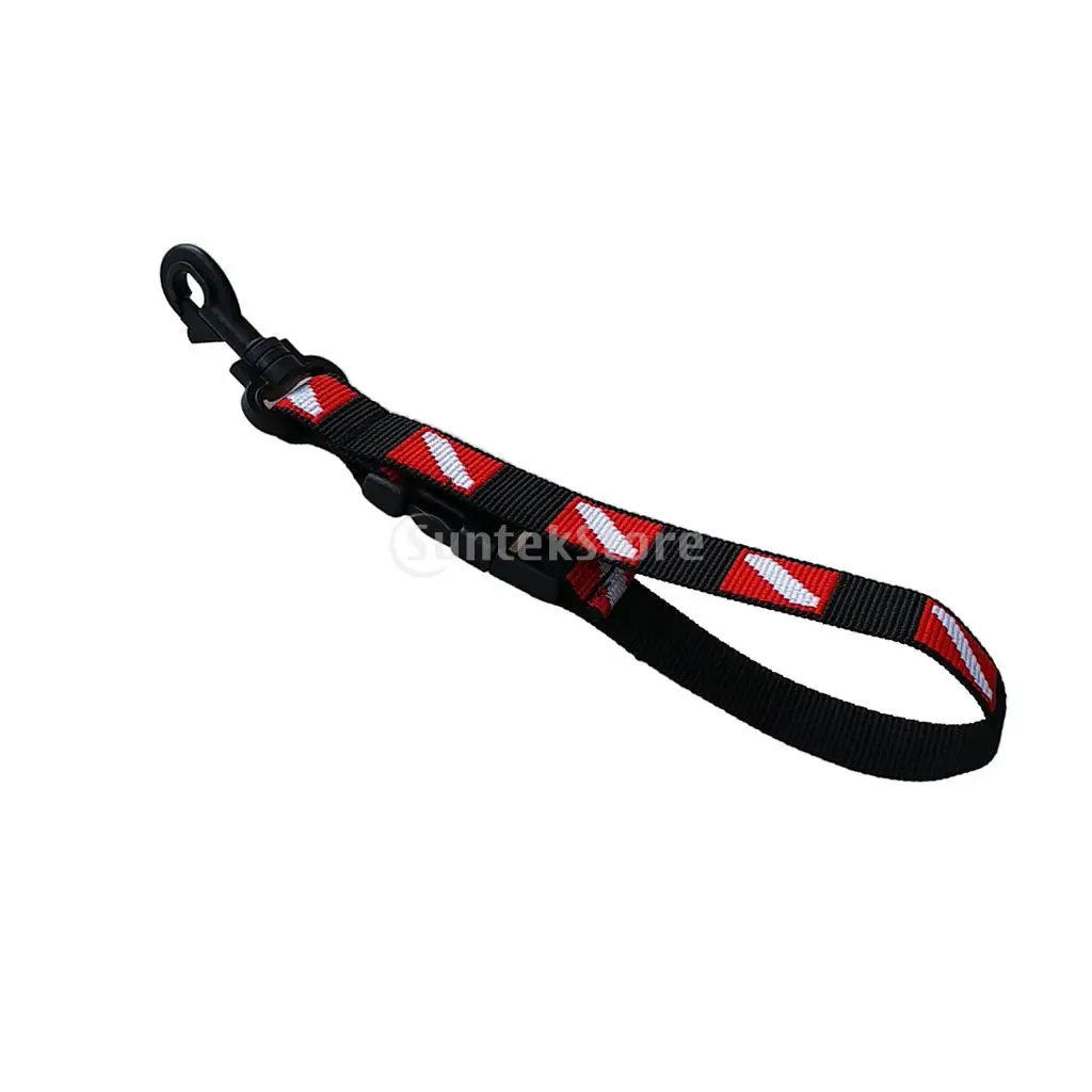 Dive Holder Lanyard Webbing Strap Clip for Scuba Diving Snorkeling BCD Camera, Light, Mouthpiece, Fin, Mask Gear Accessories
