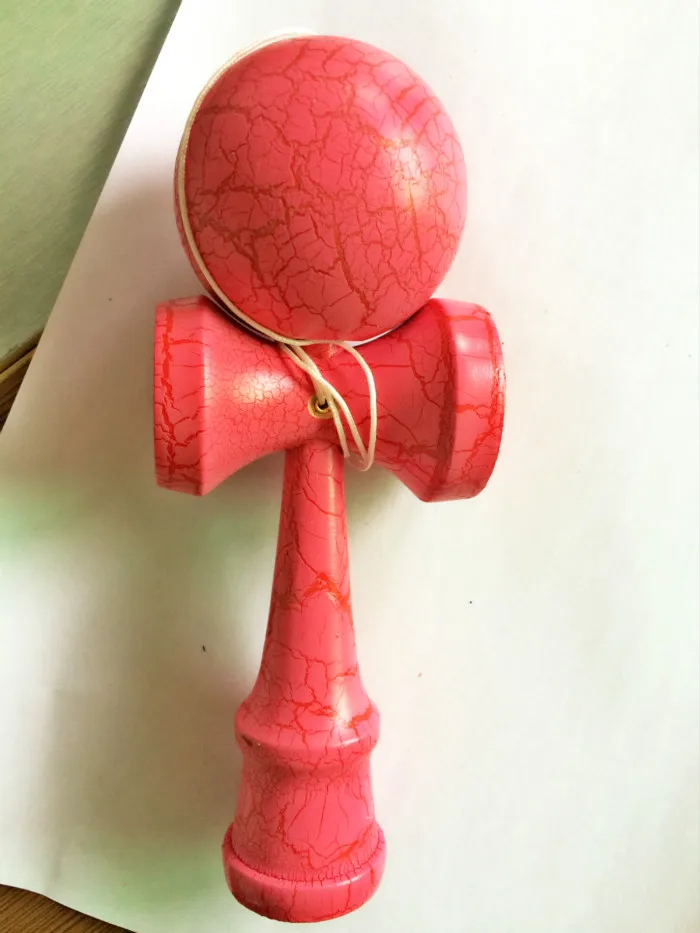 ALL CRACK wooden kendama Length 18cm Ball diameter5.5cm juggle skillful ball game toy kid kit