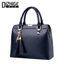 DIZHIGE Marca Borla de La Manera de Las Mujeres Bolsos de Diseño Señoras Bolso de Hombro de Lujo de LA PU de Cuero Mujeres de los Bolsos de Mano de La Cadena Famosa 2017 Nuevo