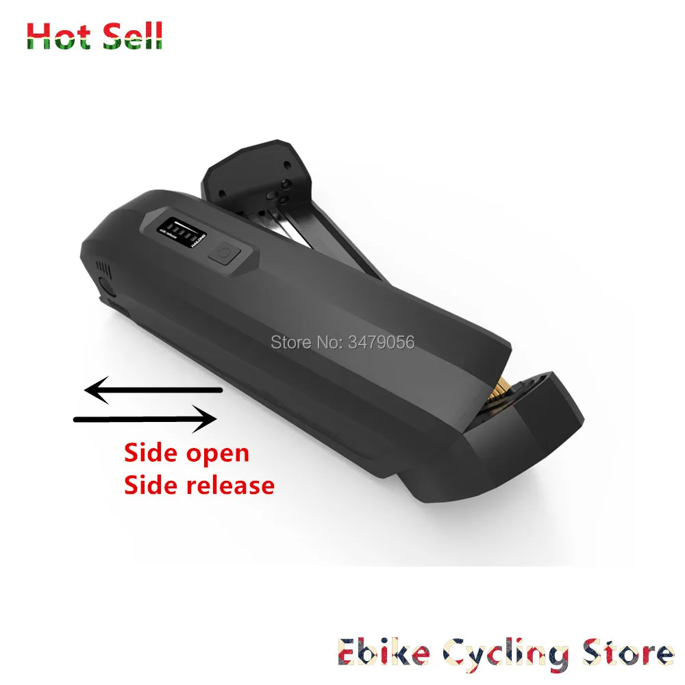 US $56.25 Original 36v 48v ithium ion eBike battery new hailong 2 side release open shark battery with charger for 250w 350w 500w motor