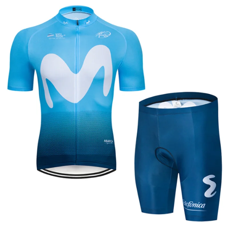 Equipe Movistar гель 9D curto-de mangas compridas Camisa de ciclismo jardineiras terno bicicleta MTB bicicleta Джерси - Цвет: 3