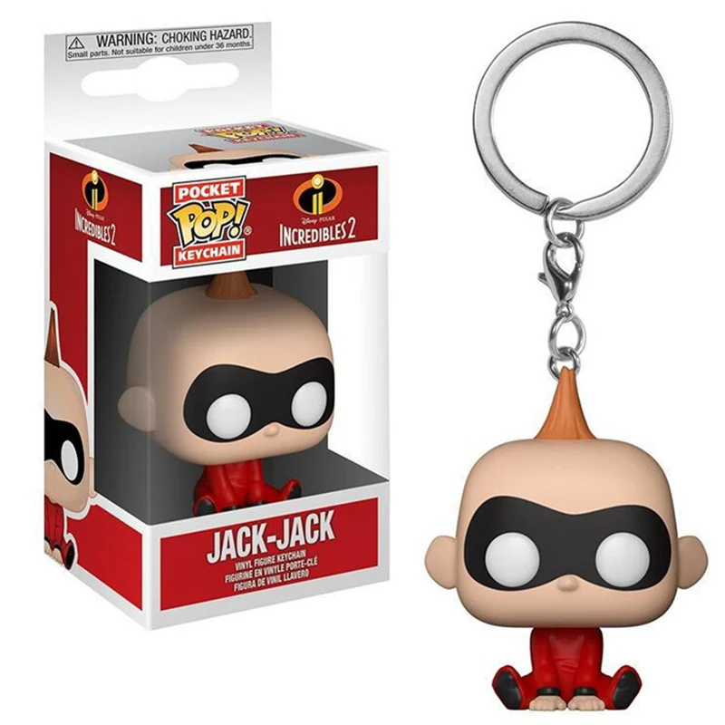 Funko POP Pocket Суперсемейка брелок Elastigirl Джек-Джек фигурка игрушки