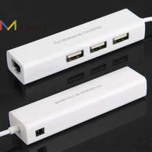 Malloom Новое поступление Высокое Скорость USB 2,0 концентратор 480 Мбит/с на RJ45 беспроводной локальной сети Ethernet сетевой кабель+ 3 знака после Порты и разъёмы для Win 8 7 XP#25