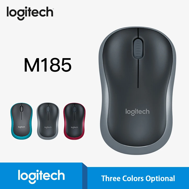 Logitech ratón inalámbrico M185, Mouse de oficina de 1000DPI y 2,4 GHz para  uso doméstico, para PC/portátil, Windows, Mac, con receptor USB  Nano|Ratones| - AliExpress