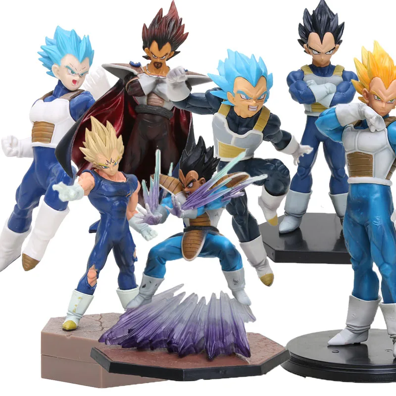 

Anime Dragon Ball Z Vegeta Figure Toy DBZ Super Saiyan Vegeta Battle PVC Action Figure brinquedos Model toy