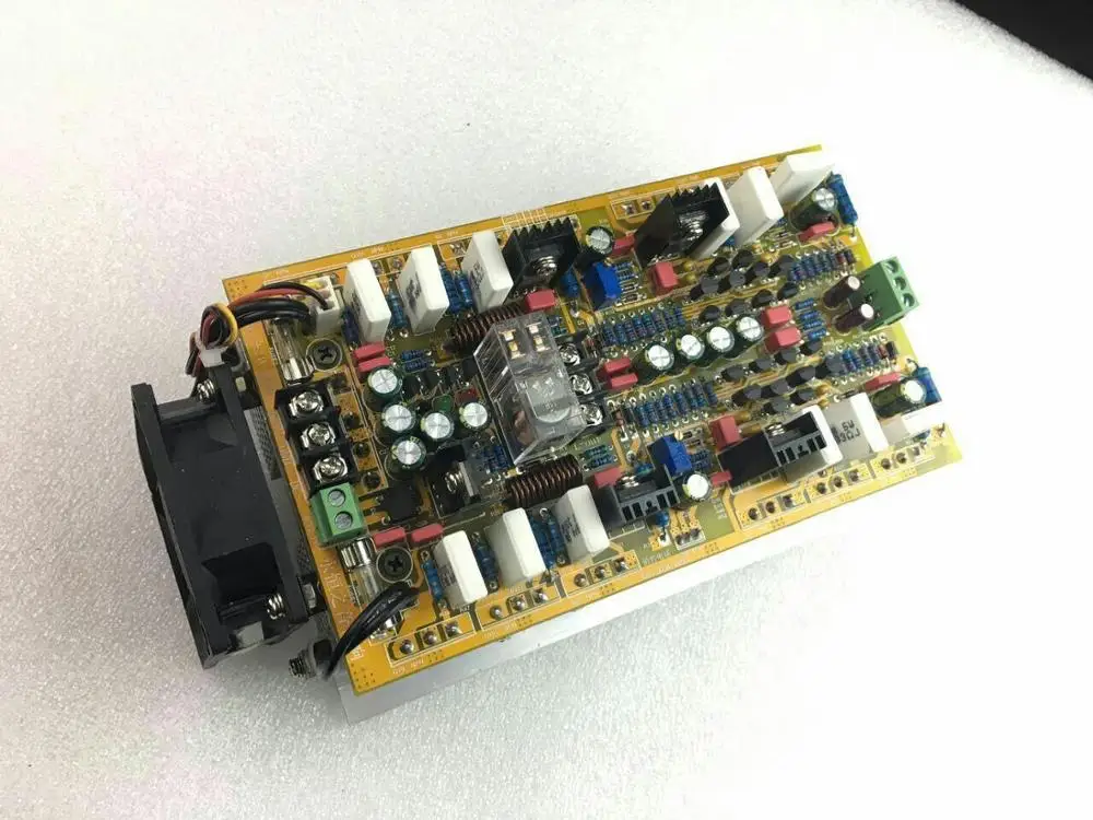 2. 0 channel stereo audio amplifier board 5200/1943 Power tube Symmetrical double differential Constant current 600W+600W