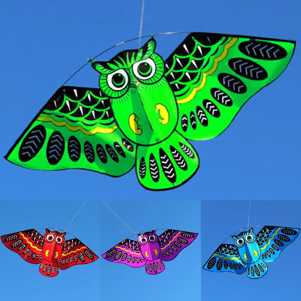 

Outdoor Colorful Cartoon Owl Easy Flying Kite with 50m Line Children Kids Toys for Kids vlieger Outdoor Tool