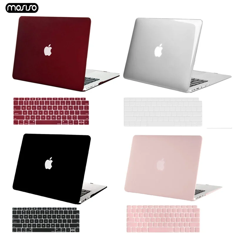 MOSISO новейший матовый чехол для ноутбука Apple MacBook Air Pro retina 11 12 13 mac book 3 cove + крышка