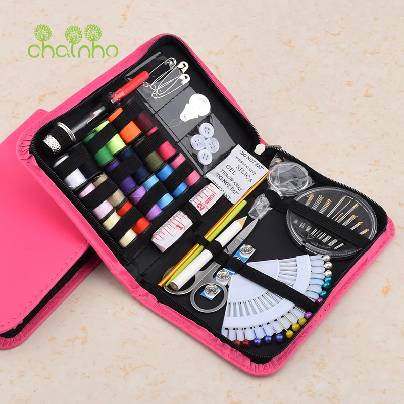 

Chainho,Portable Mixed Sewing Tool Set For Handicraft/Multi-function Sewing Kits Box/Scissors,Threads,Needle,Sewing Accessories,
