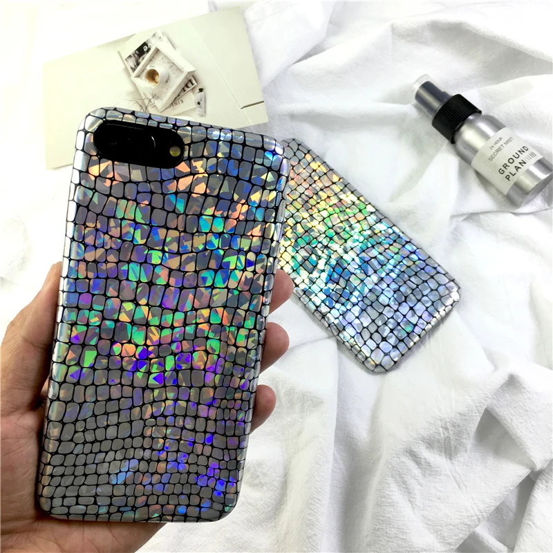 

New Luxury bling Sequins Crocodile Skin soft pu leather phone Case cover for iPhone 7 7plus 6s 6 plus