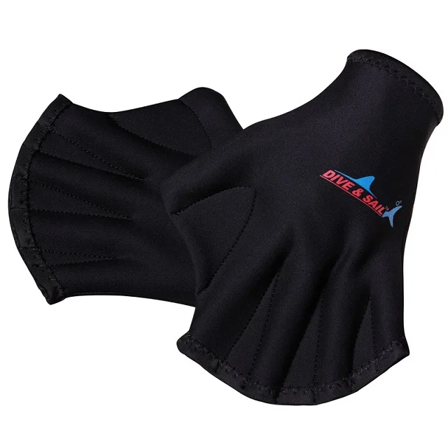 2mm bed Fingerless Gloves Black Swim Water Resistance Training