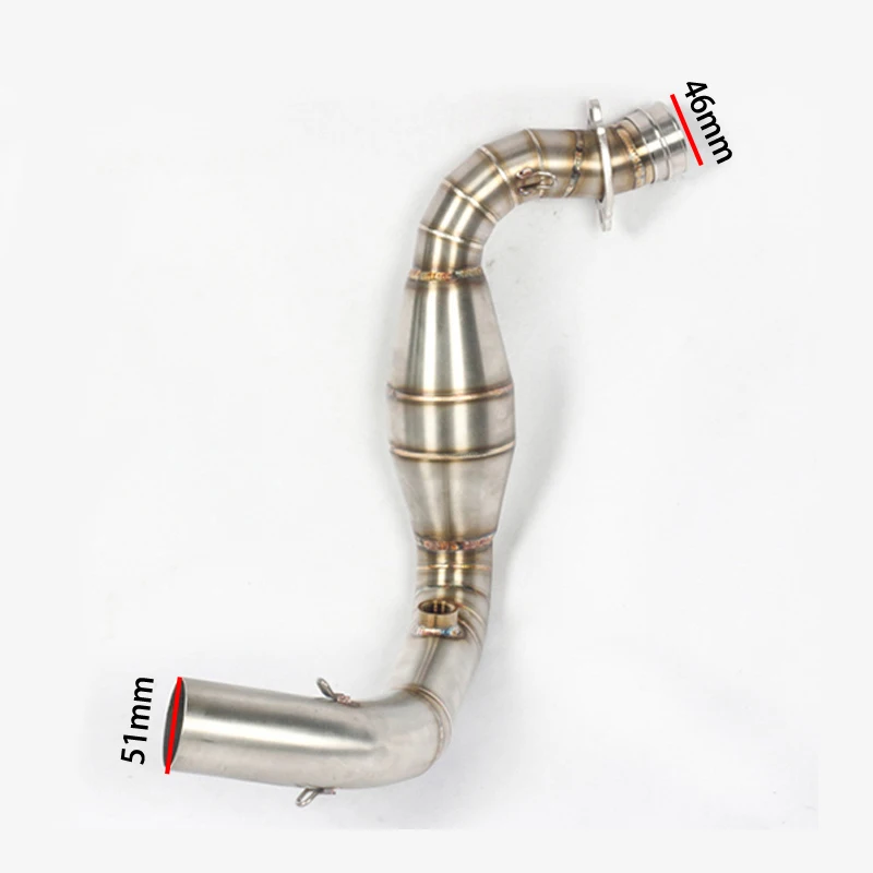 

Slip-On G310R G310GS Motorcycle Exhaust Tube System Header Link Middle Mid Pipe Without Muffler For BMW G 310 R G310GS