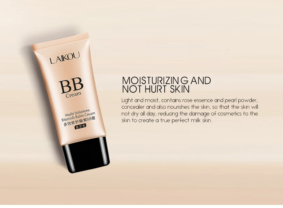 Брендовый корейский LAIKOU BB крем-консилер увлажняющий тональный крем для макияжа голые отбеливающие лица красота макияж покрытие консилер
