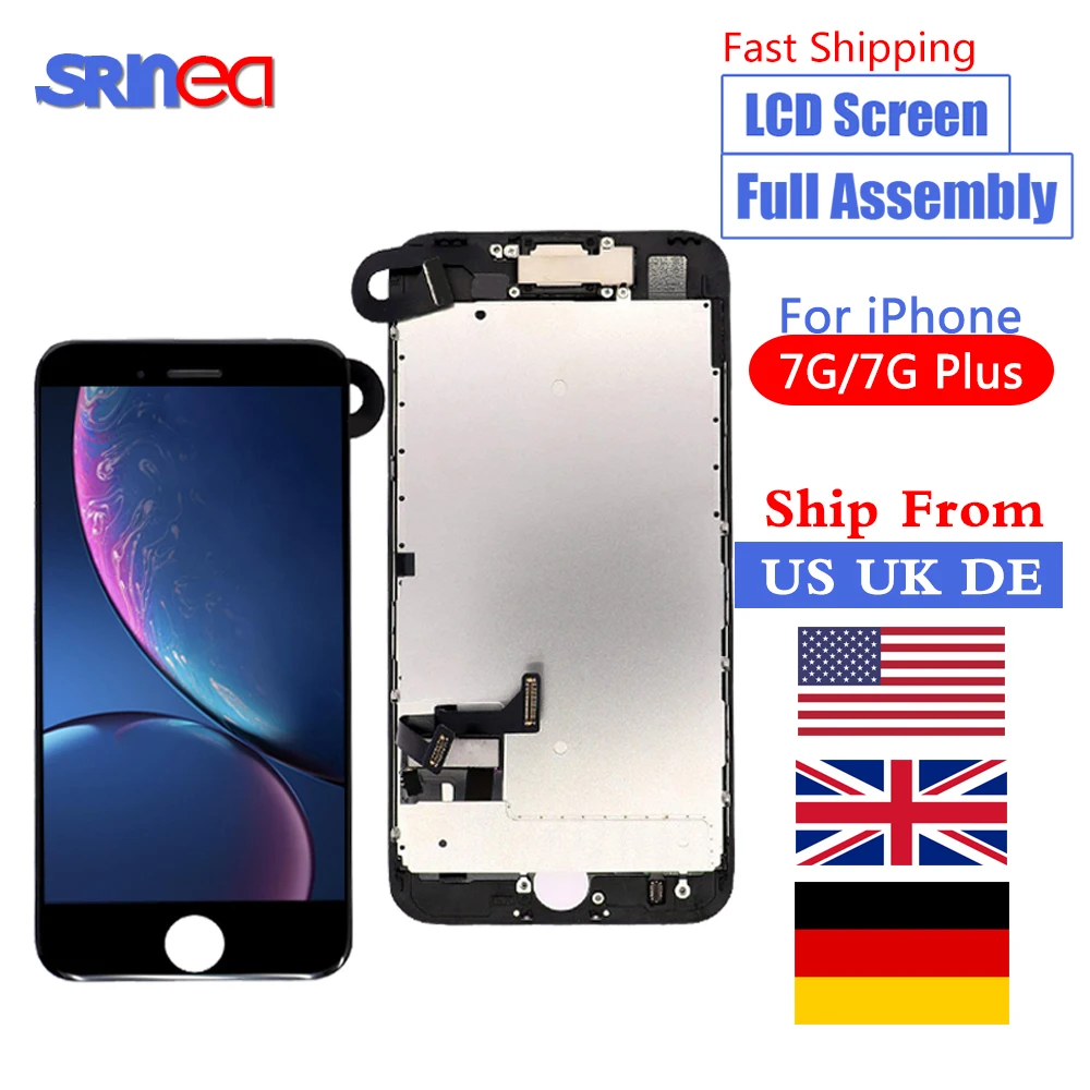 

For iPhone 7 Plus 7G LCD Full Assembly Complete Set LCD With 3D Touch Screen Replacement Display 7plus LCD Ship From US UK DE CN