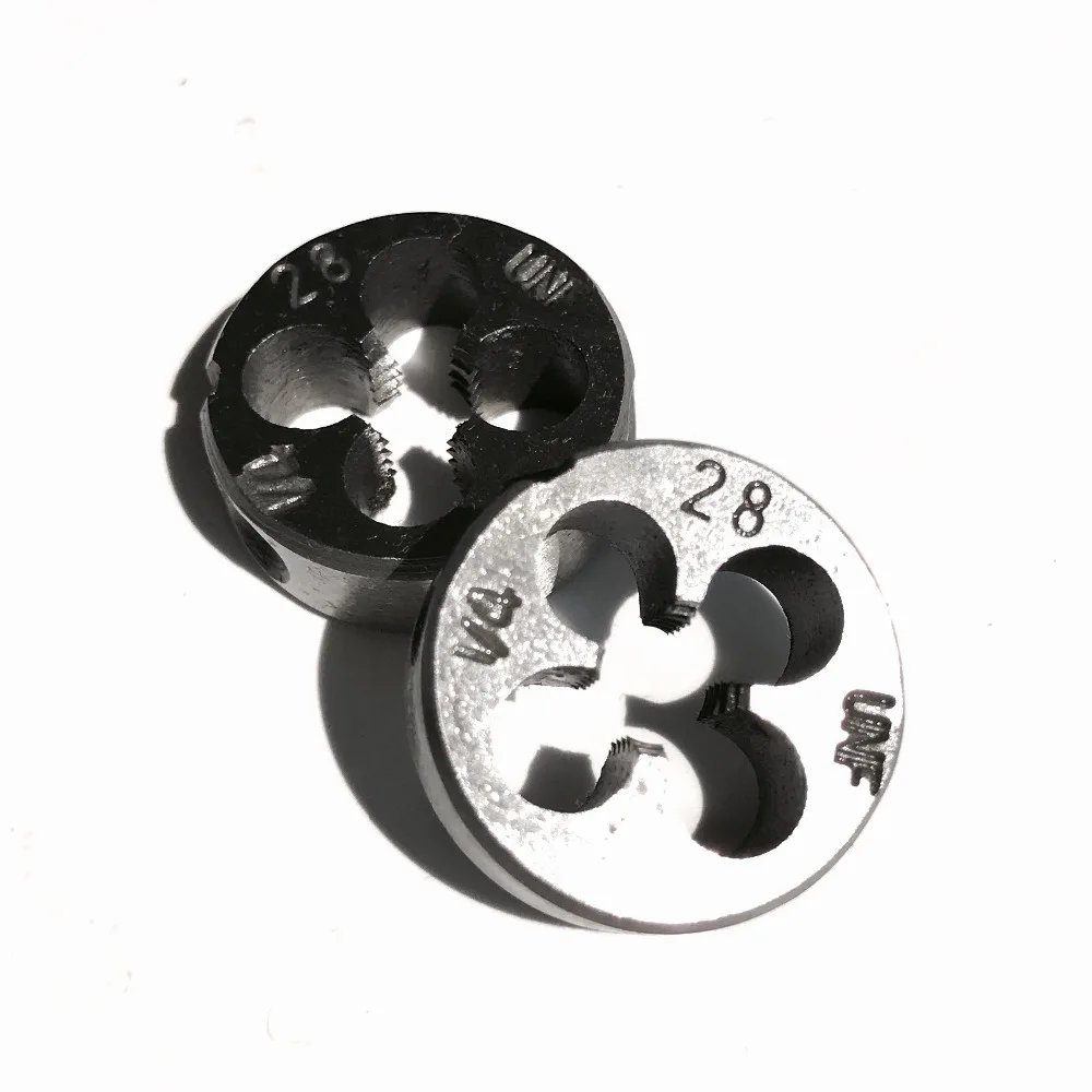 

Free shipping of 2PCS Alloy steel made UNF 1/4-28 manual threading dies Threading Tools Lathe Model Engineer Thread Maker