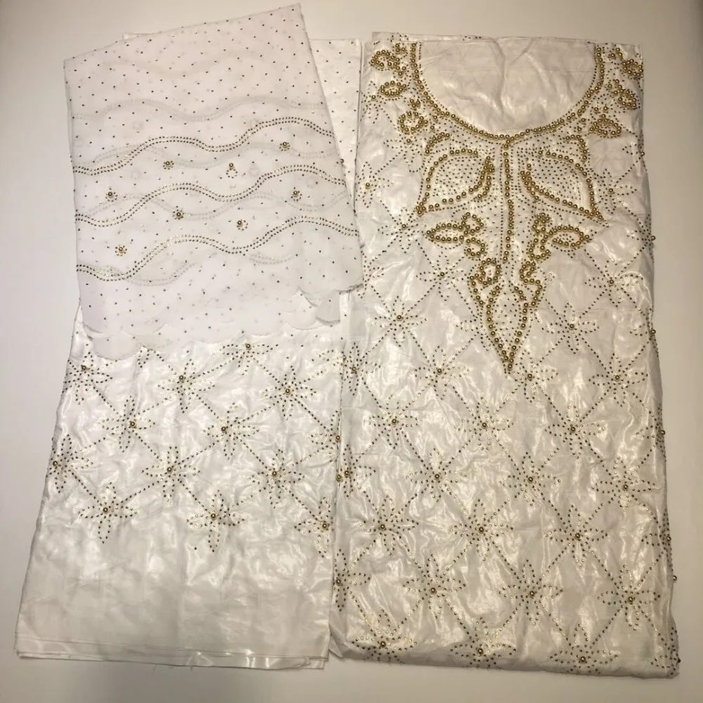 

bazin riche fabric with stones&beads bazin getzner white atiku fabric for men nigerian gele headties high quality 7yard/lot 5810