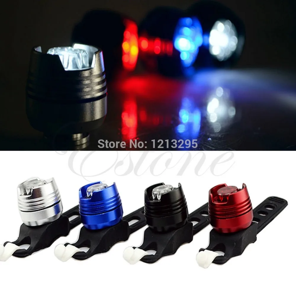 

Brand New 1pc Bike Bicycle Cycling Front Rear Tail Helmet Flash Light Safety Warning Lamp