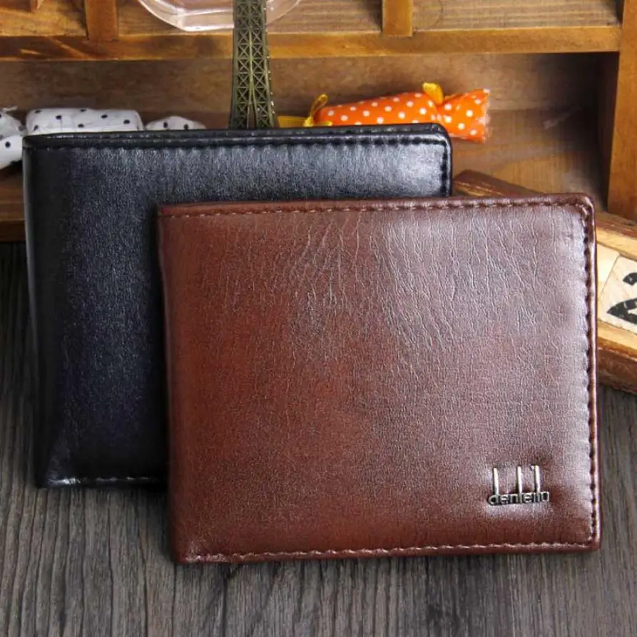 Новинка известный бренд мужской складной деловой кожаный бумажник ID кредитный держатель для карт кошелек карманы carteira masculina