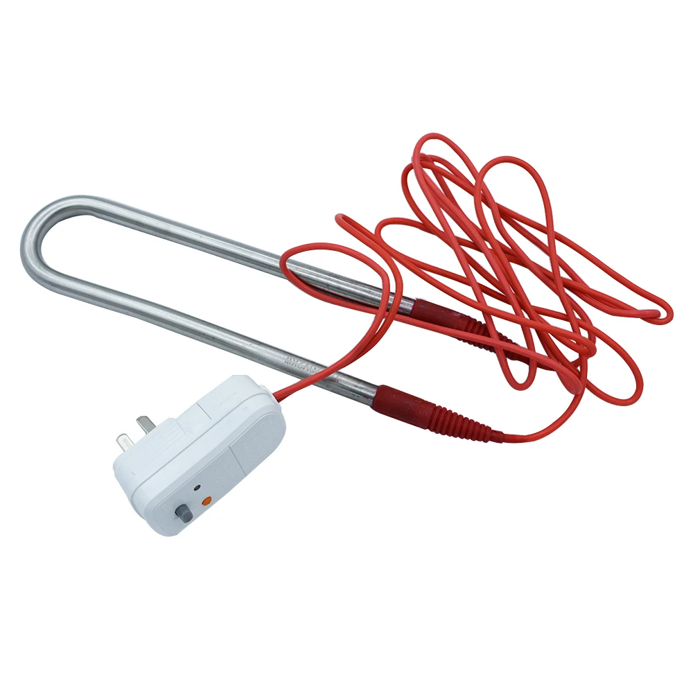 Stainless Steel Swimming Pool Heater Heating Element 150cm Line 1.5KW/2KW With Leak Proof Plug Hight-Power Immersion Heater