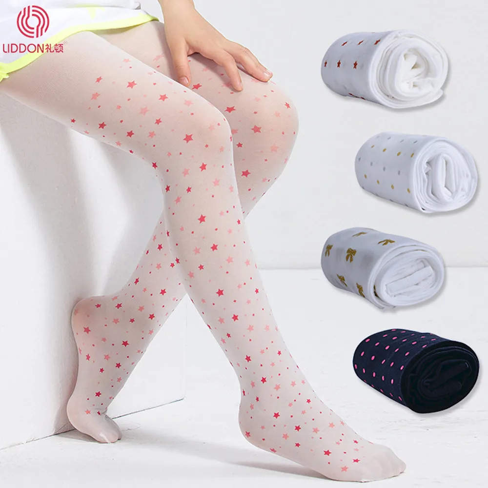 LIDDON 40D Velvet Children's stockings pantyhose spring and summer thin