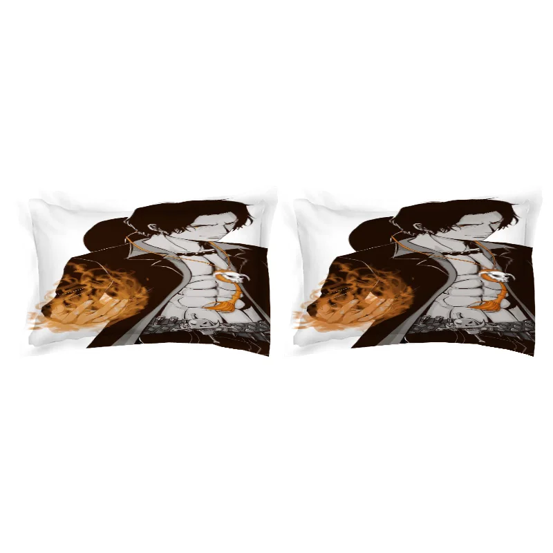 3D اليابان الكرتون أنيمي قطعة واحدة الأطفال الصبي الأسود طقم سرير التوأم الملكة الملك مزدوجة حجم نوم المخدة للأطفال هدية