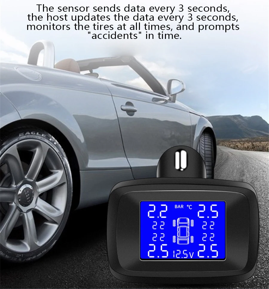 Автомобильные TPMS датчики давления в шине системы мониторинга android автомобиля