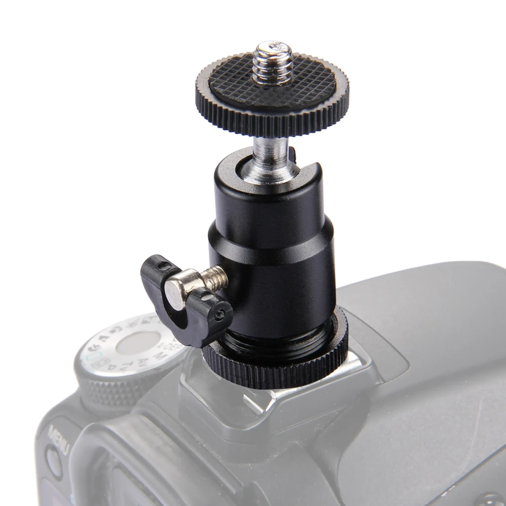 

PULUZ Aluminum Rotatable Mini Tripod Ball Head 1/4" Screw Rotary Mount Stand For Canon/ Nikon Video DSLR DV Camera