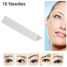 Оригинальные известный бренд chuse татуировки иглы S16 постоянный Макияж Вышивка Крестом Иглы для бровей microblading руководство лезвие 16-Шпильки конические 50 шт./лот