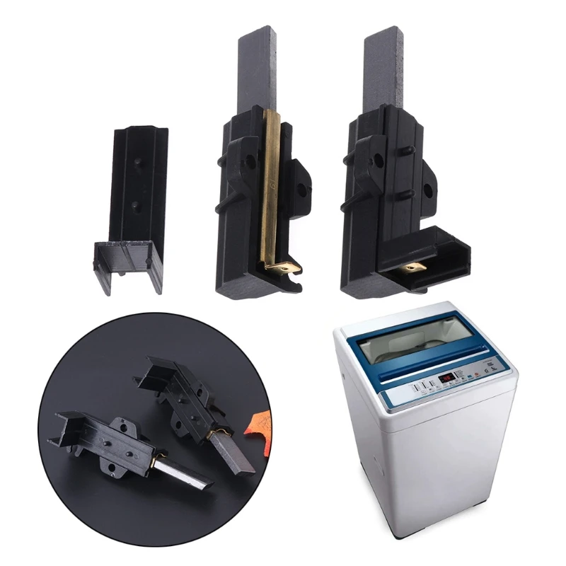 Washing Machine Motor Carbon Brushes L94MF7 With Housing For Whirlpool Mar28 2Pcs/set washing machine carbon brushes