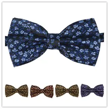 Фирменная Новинка с цветочным узором и с бантом-бабочкой; галстук-бабочка для жениха брачный галстук-бабочка, модная Великолепная Винтаж Повседневное мужские галстуки