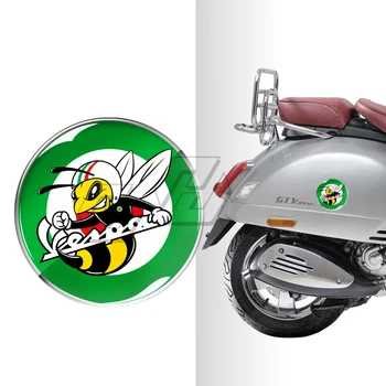 

3D Round Motorcycle Decal Sticker Resin Italy Stickers Case for PIAGGIO VESPA GTS GTV LX LXV 125 250 300 Ie Super