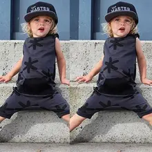 Rompers New Casual Fashion Kids Baby Girl Boy Clothes Outfits Sleeveless Cotton Pocket Fashion Romper Jumpsuit Boys Clothing