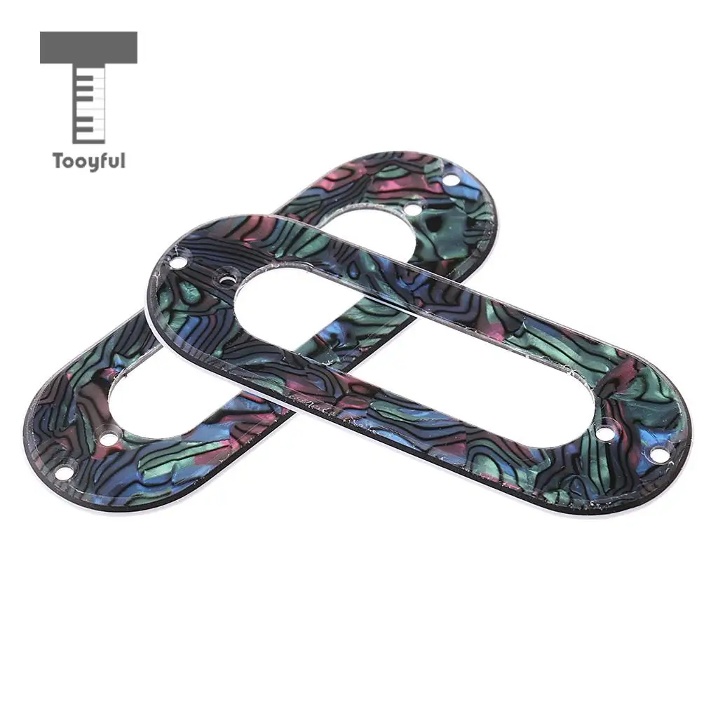 Tooyful 3 Pieces Guitar Single Coil Pickup Mounting Ring for Electric Guitar Parts Accessories