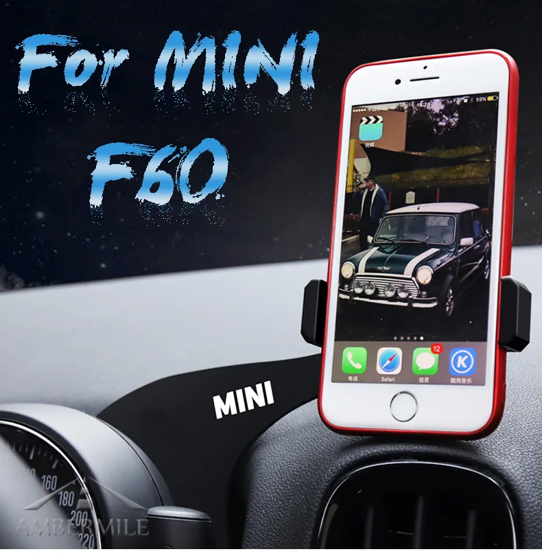 Car Mobile Phone Holder Bracket Union Jack Decorations for BMW Mini Cooper Countryman F60 Accessories Car Styling (1)